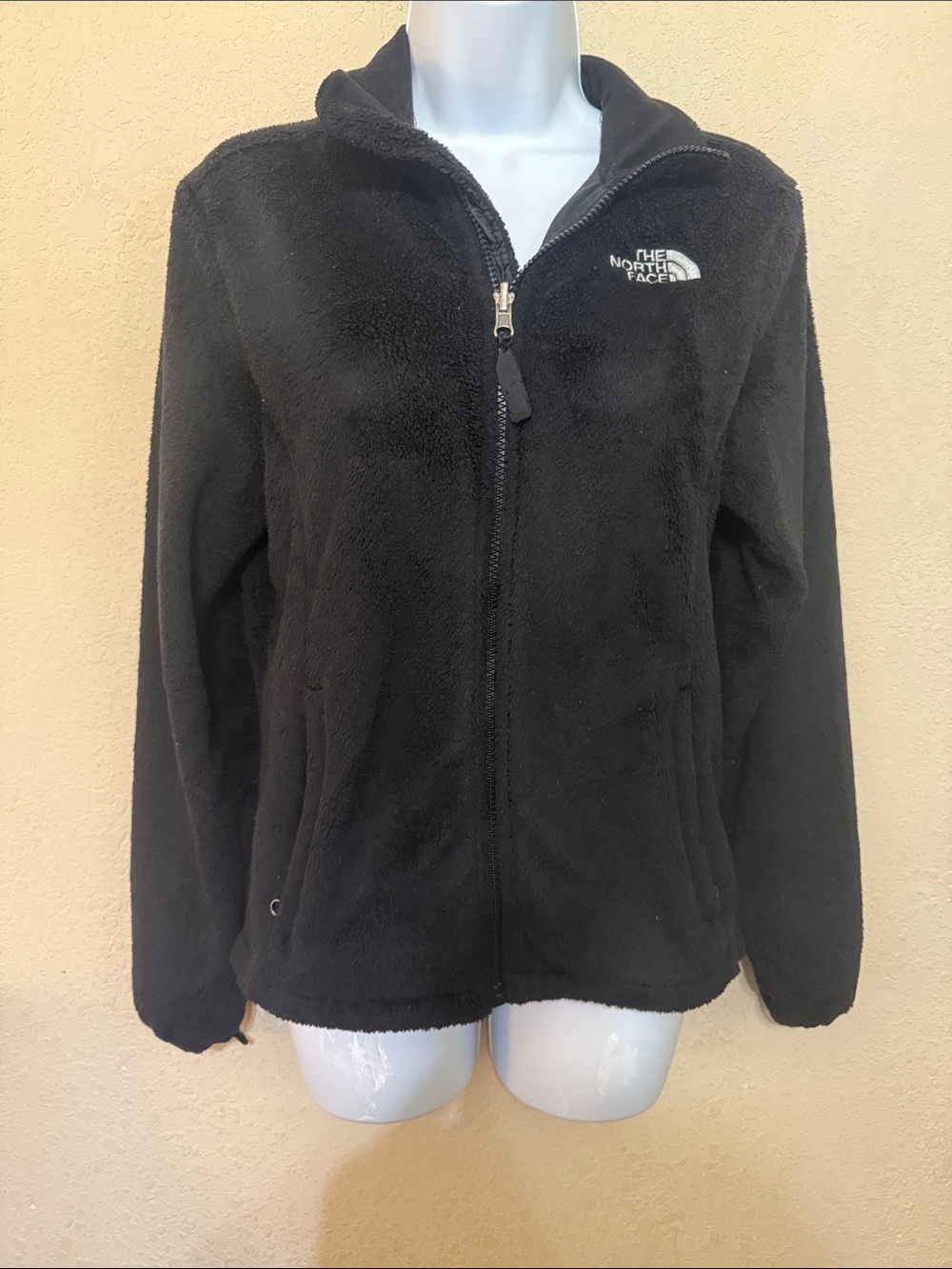 The North Face Black Teddy Fleece Jacket - Full Zip
